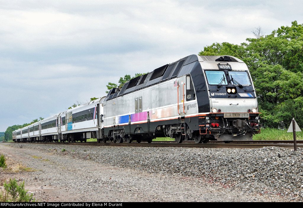 NJT 4531 on train 5525